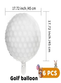 Sosation Golf Ball Balloons Golf Themed Balloons Golf Ball Sports Round Balloons Golf Aluminum Foil Balloons Golf Theme Birthday Decoration for Golf Theme Birthday Party Decoration (6 Pieces) - pzsku/Z27FECEDCECDBF8A48D2DZ/45/_/1692952886/eba78d03-444e-49e6-80af-249b15bd43c1