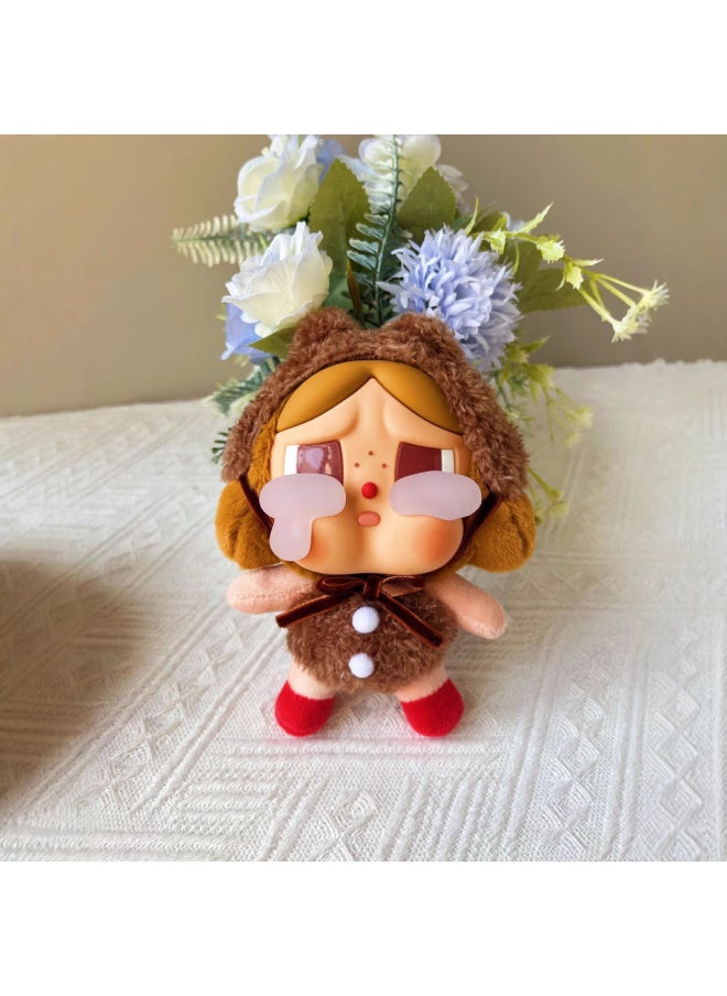 null - CRYBABY tears factory pendant cross-border southeast Asia crying doll plush doll cute key chain bag gift-Specifications:Alice-blue (opp bag packaging)-Color:Height about 15cm - Image 1
