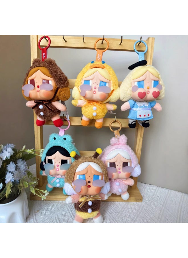 null - CRYBABY tears factory pendant cross-border southeast Asia crying doll plush doll cute key chain bag gift-Specifications:Alice-blue (opp bag packaging)-Color:Height about 15cm - Image 1