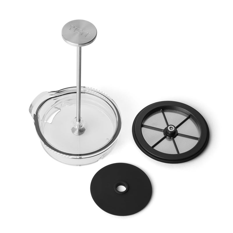 YETI Rambler 64 oz. French Press Coffee Maker, with GroundsControl Filter, Rescue Red - Image 4