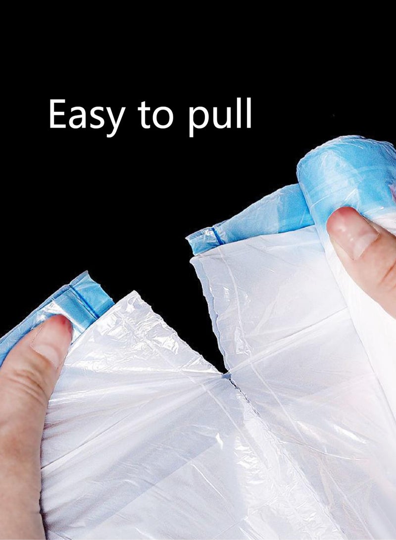 Household Thickened Drawstring Garbage Bag Portable Automatic Closing Drawstring White Garbage Bag - Image 2