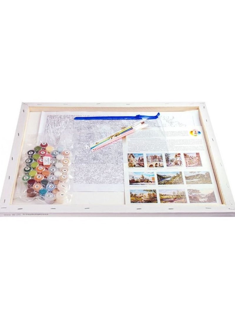 STRATEG DIY Paint By Numbers For Adults Kids Wolves Acrylic Wall Art For Home Office Calming Relaxation Color By Number Activity Kit Paint by Numbers Canvas For Beginners - Image 2