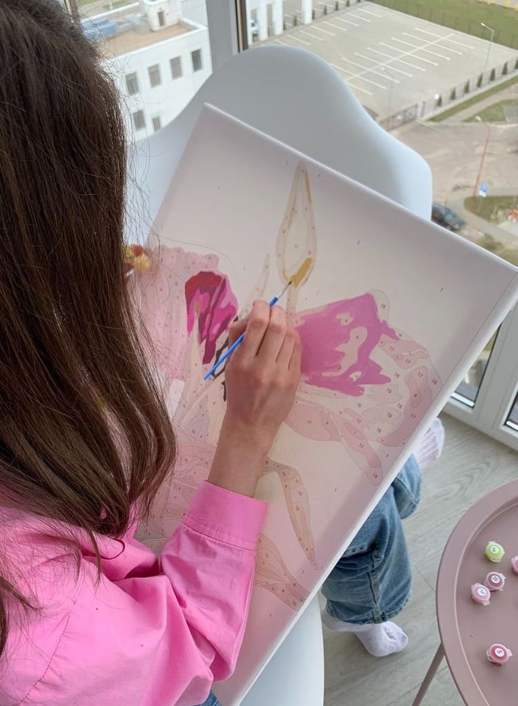 STRATEG DIY Paint By Numbers For Adults Kids Wolves Acrylic Wall Art For Home Office Calming Relaxation Color By Number Activity Kit Paint by Numbers Canvas For Beginners - Image 5