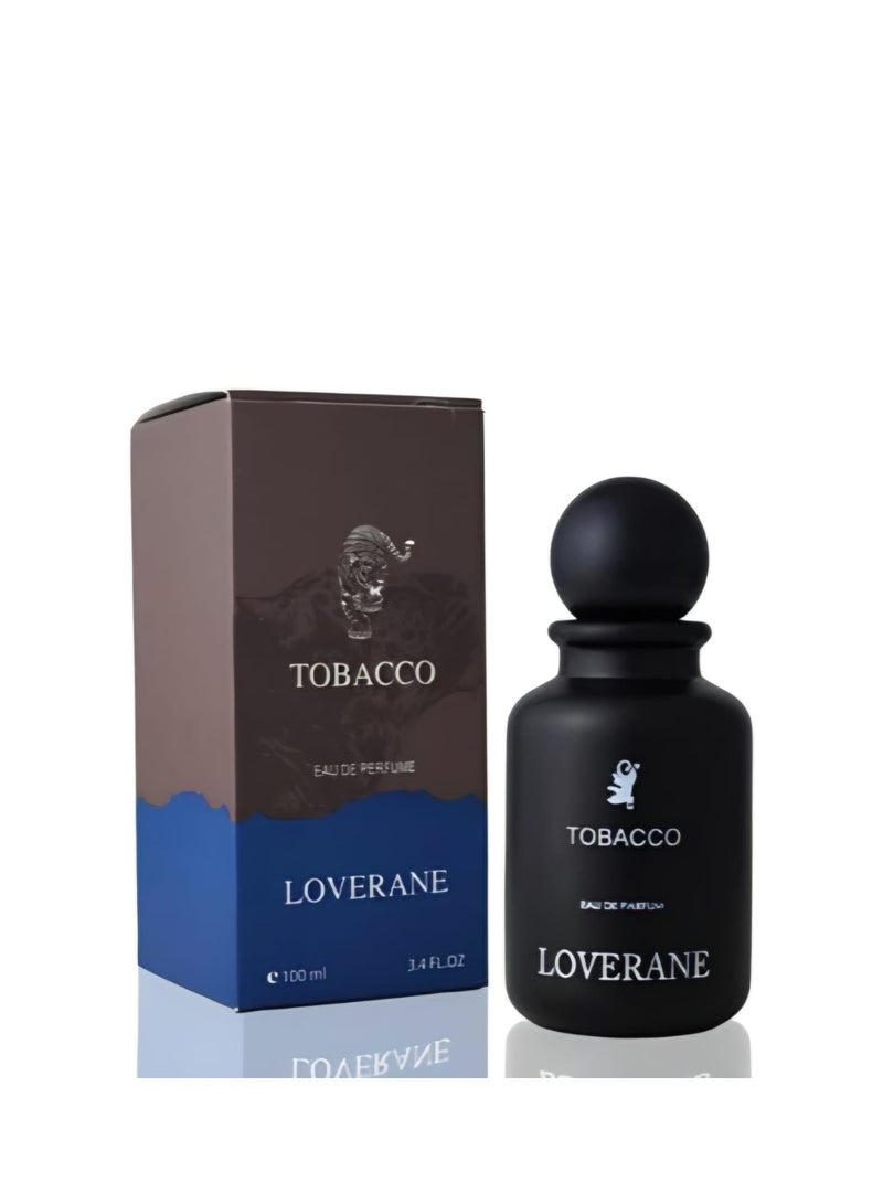 عام عطر لافيرن توباكو (Laverne Tobacco)، ويأتي بحجم 100 مل. يتميز العطر بتركيبة دافئة تحتوي على التبغ، العنبر، خشب الصندل، والمسك الأبيض في قاعدته. يعتبر عطرًا مناسبًا للجنسين أو للرجال، وغالبًا ما يتم استخدامه في أوقات المساء. - Image 1