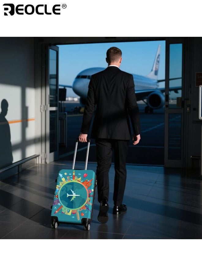 REOCLE Polyester Luggage Cover with Elastic Design and Full Protection Travel Suitcase Protector with Dust Proof Feature for Airplane Transport Use - Image 5