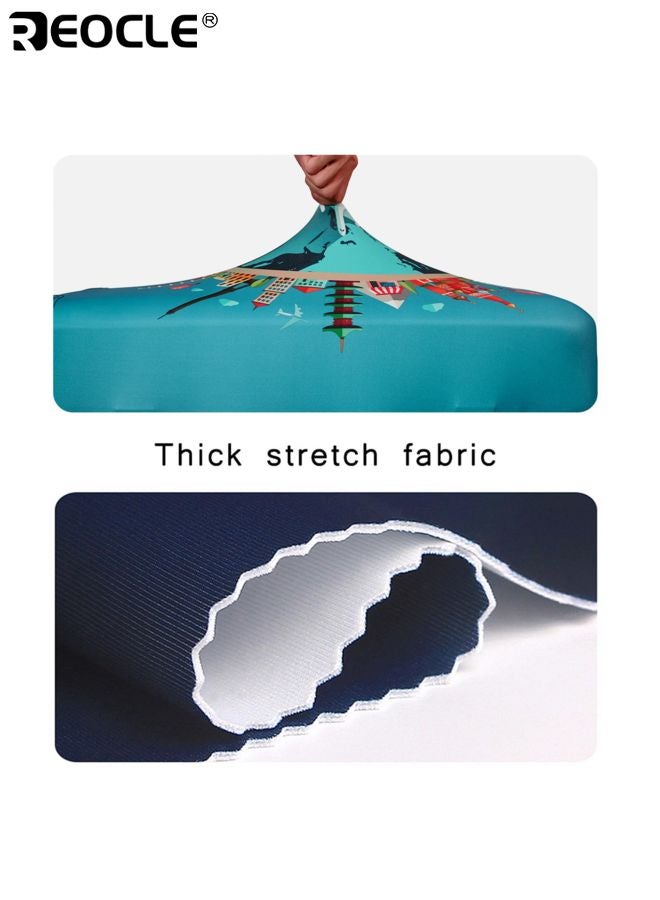 REOCLE Polyester Luggage Cover with Elastic Design and Full Protection Travel Suitcase Protector with Dust Proof Feature for Airplane Transport Use - Image 3