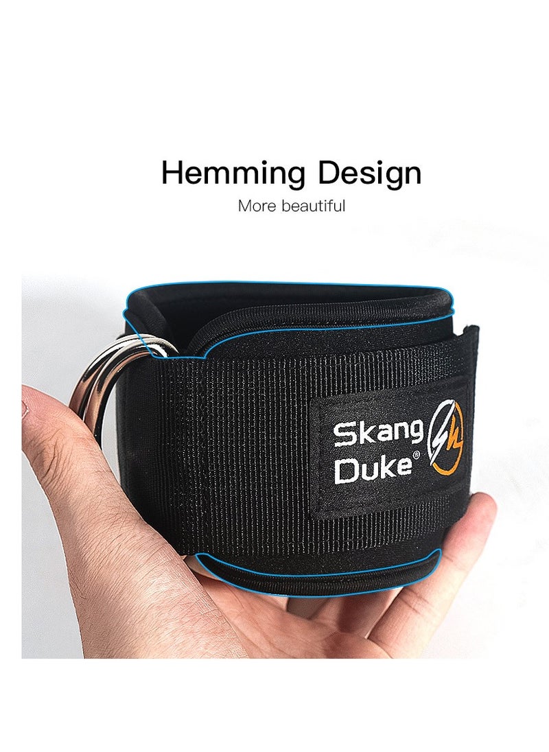 SKDK - 1 Pair Ankle Straps for Cable Machine Kickbacks, Glute Workouts, Lower Body Exercises - Adjustable Leg Straps with Neoprene Padding - Image 1