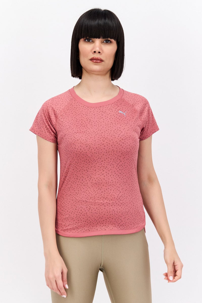 PUMA Women Sportswear Fit Short Sleeves Running T-Shirt, Mauvewood - Image 1