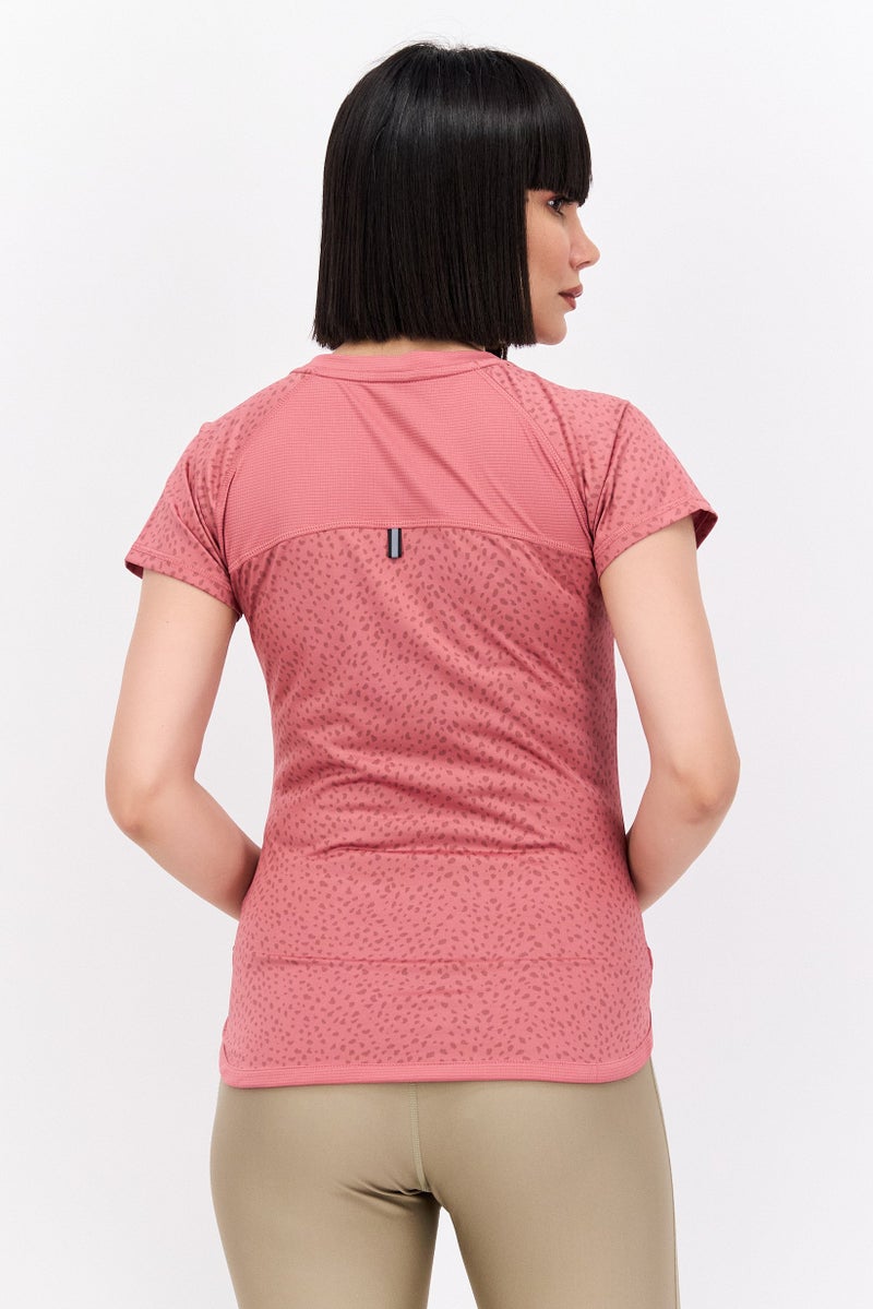 PUMA Women Sportswear Fit Short Sleeves Running T-Shirt, Mauvewood - Image 3