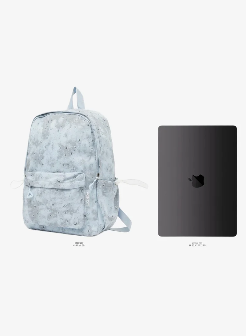 Styli Teen Girls Star And Moon Print Backpack
