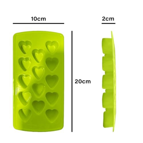 Oblivion Ice Cube Tray 1 Pc – Heart Shape Ice Cube Tray, BPA-Free Plastic Mould for 6 Large Heart Ice Cubes, Durable Flexible & Easy Release, Perfect Ice Molds for Parties, Cocktails, Drinks & Gifts - Image 3