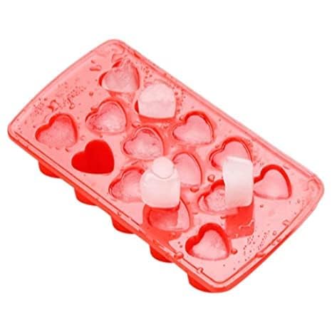 Oblivion Ice Cube Tray 1 Pc – Heart Shape Ice Cube Tray, BPA-Free Plastic Mould for 6 Large Heart Ice Cubes, Durable Flexible & Easy Release, Perfect Ice Molds for Parties, Cocktails, Drinks & Gifts - Image 1