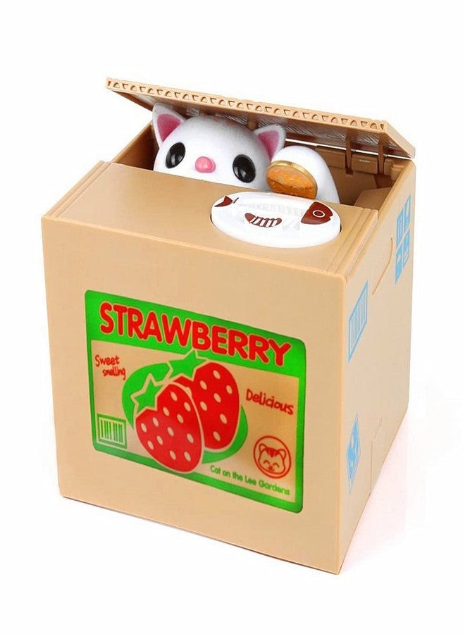 ALIMITOPIA Saving Money Box,Vocal Mischief Stealing Coin Piggy Bank Coin Storage Pot (Cartoon Cat) - Image 1