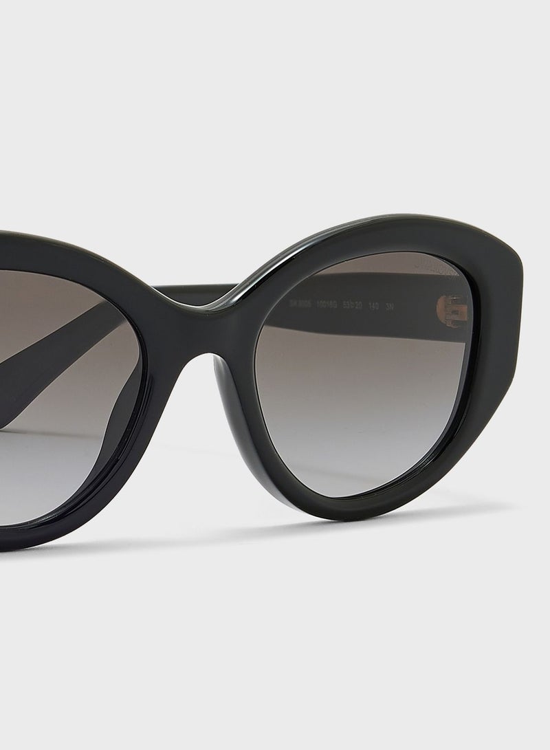 سواروفسكي نظارات شمسية على شكل - Image 4