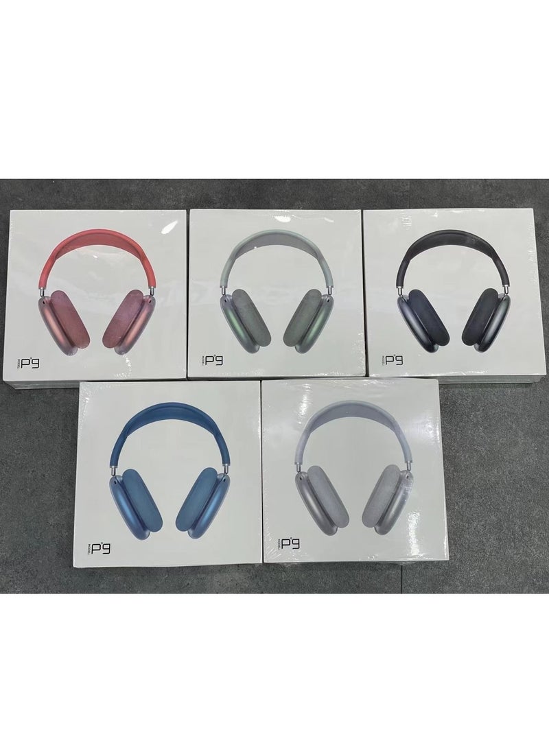 P9 - Air Max P9 Bluetooth Headphones Over the Ear Light Green - Image 1