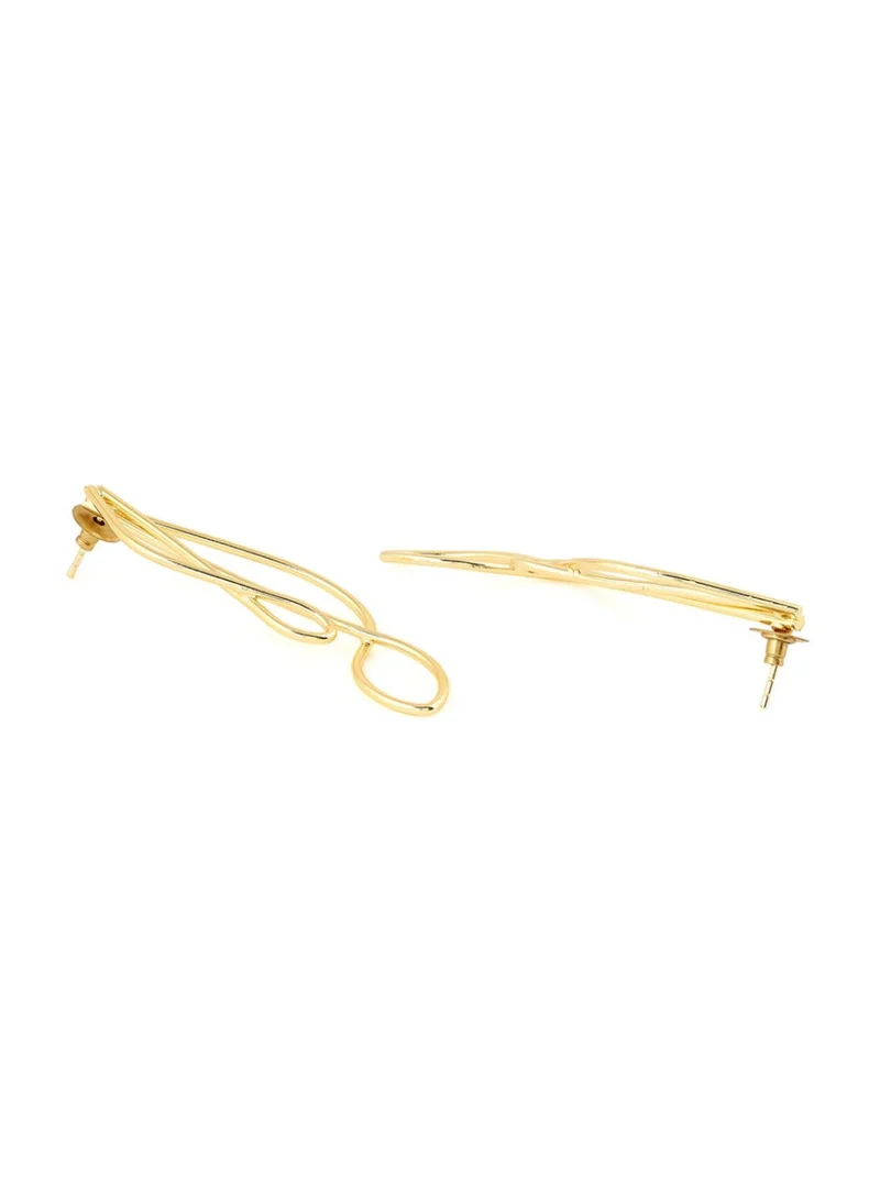Priyaasi Swirl Twist Designed Studs Earrings