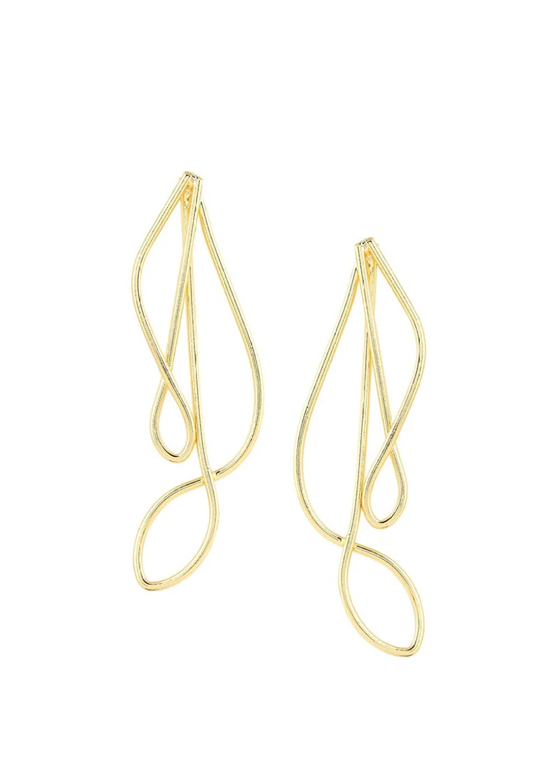 Priyaasi Swirl Twist Designed Studs Earrings