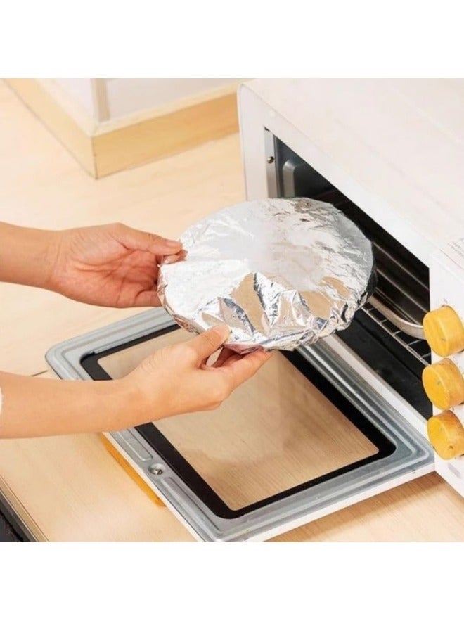 Happy Home Repeatable Aluminum Foil Film Insulation Cover, luminum Foil Food Covers, Kitchen Fresh-Keeping Insulation Film for Food, Fresh Keeping Bags, Aluminium Foil Food Storage Covers for Fruit (20pcs) - Image 4