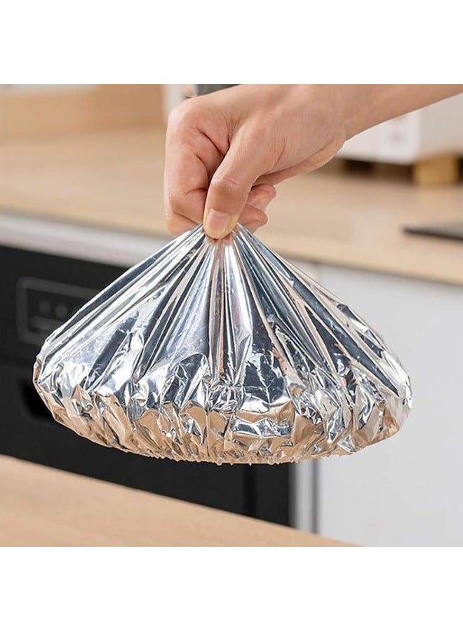 Happy Home Repeatable Aluminum Foil Film Insulation Cover, luminum Foil Food Covers, Kitchen Fresh-Keeping Insulation Film for Food, Fresh Keeping Bags, Aluminium Foil Food Storage Covers for Fruit (20pcs) - Image 3
