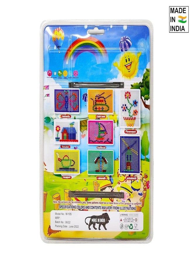 4AJ BAZAAR Creative Jigsaw Puzzle Building Nails Blocks Colorful Nails Pegboard Educational Toy for Kids. - Image 5