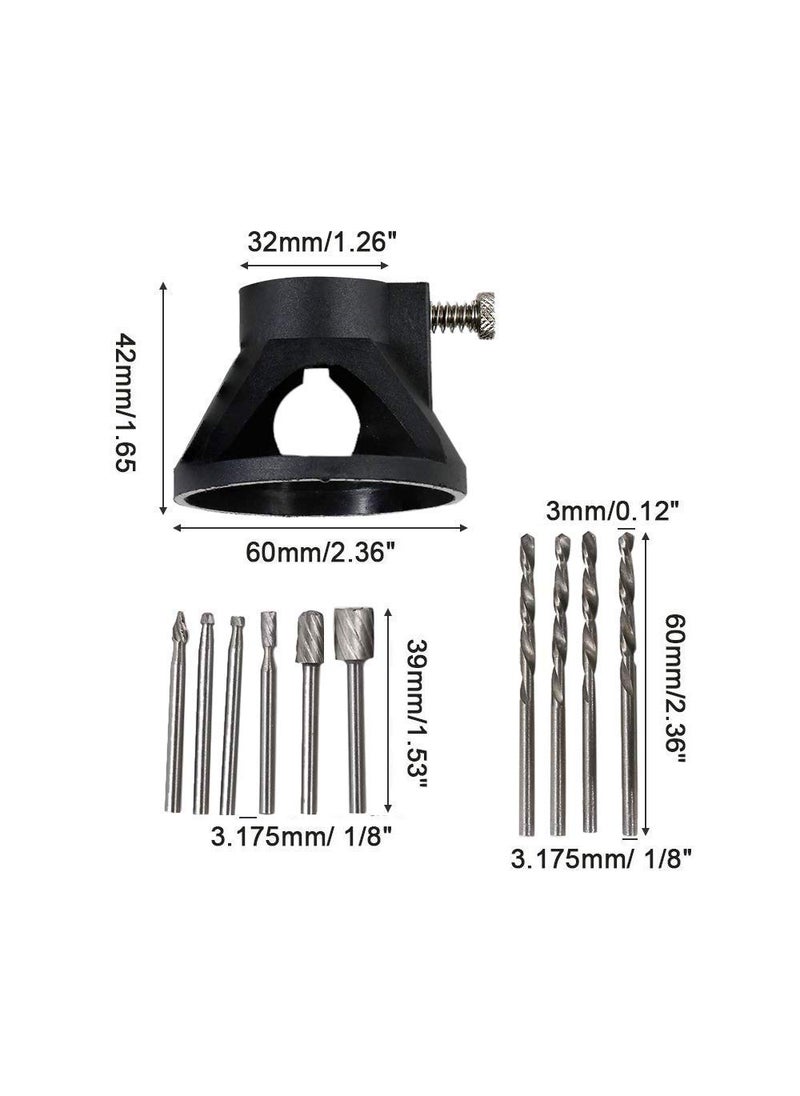DIY Crafts DIY Crafts Pack of 2 Pcs Router Attachment Kit Router Attachment Kit Rotary Multi Tool CuttiPack of 2 Pcs Router Attachment Kit  - Image 3