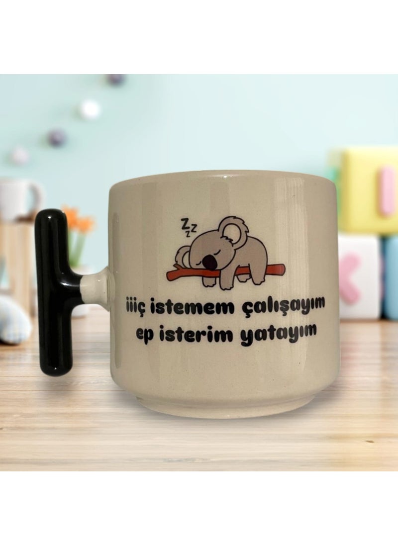Game Fruy I Don't Want To Drink I Want To Work Ep I Want To Sleep Double Sided Written T Mug (Black Handle)  - Image 1