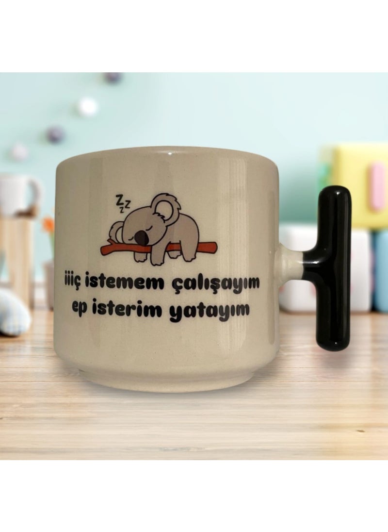 Game Fruy I Don't Want To Drink I Want To Work Ep I Want To Sleep Double Sided Written T Mug (Black Handle)  - Image 2