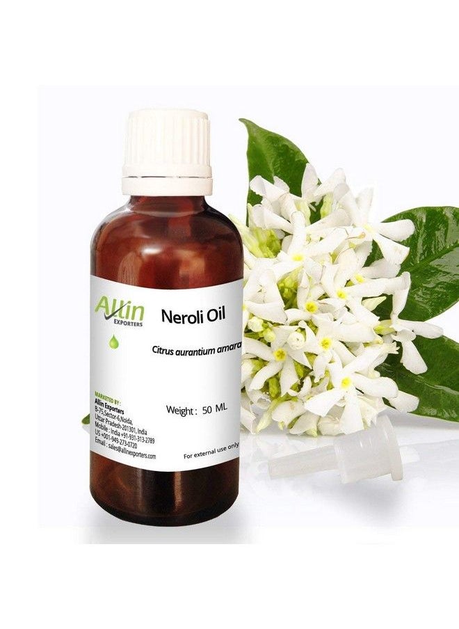 Allin Exporters Neroli Essential Oil Undiluted Therapeutic Grade For Aromatherapy Face Hair Care Skin 50 Ml  - Image 1