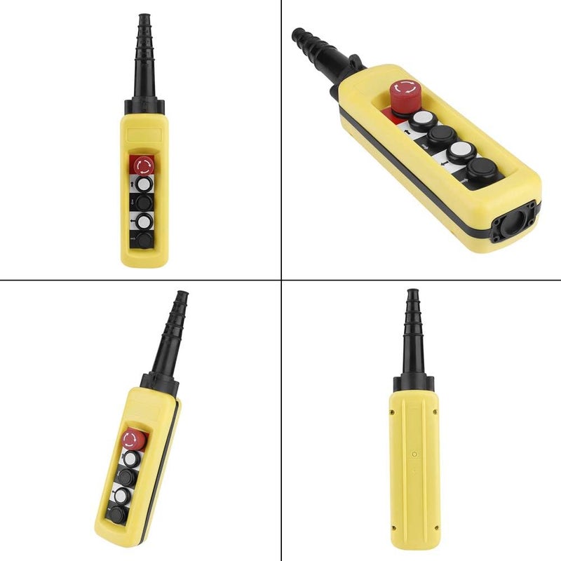 كلاراكو مفتاح تشغيل الرافعة بأربعة اتجاهات، وحدة تحكم رافعة بأربعة أزرار مع زر إيقاف طارئ للرافعة والرافعة - Image 3