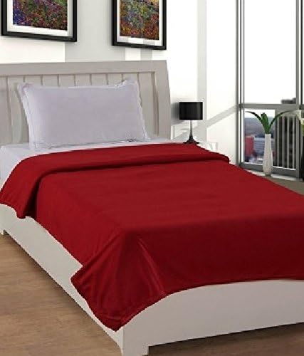Goyal's Polar Fleece 250 TC Single Bed Blanket- Set of 3 (Red, Blue, Brown) - Image 4