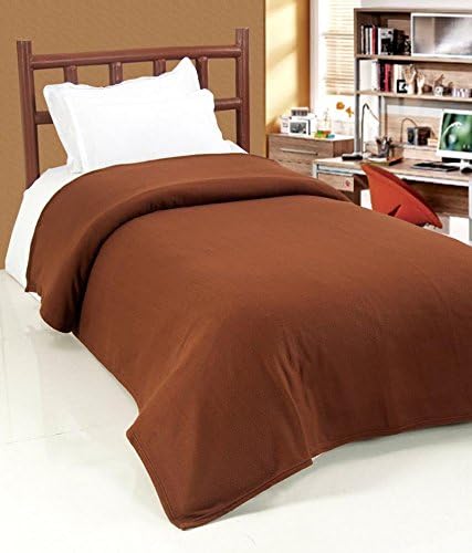 Goyal's Polar Fleece 250 TC Single Bed Blanket- Set of 3 (Red, Blue, Brown) - Image 5