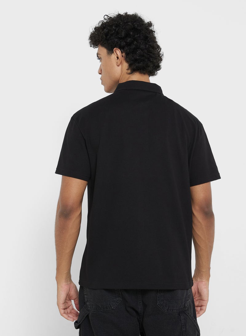 Seventy Five Polo Solid Shorts Sleeve T-Shirt - Image 2