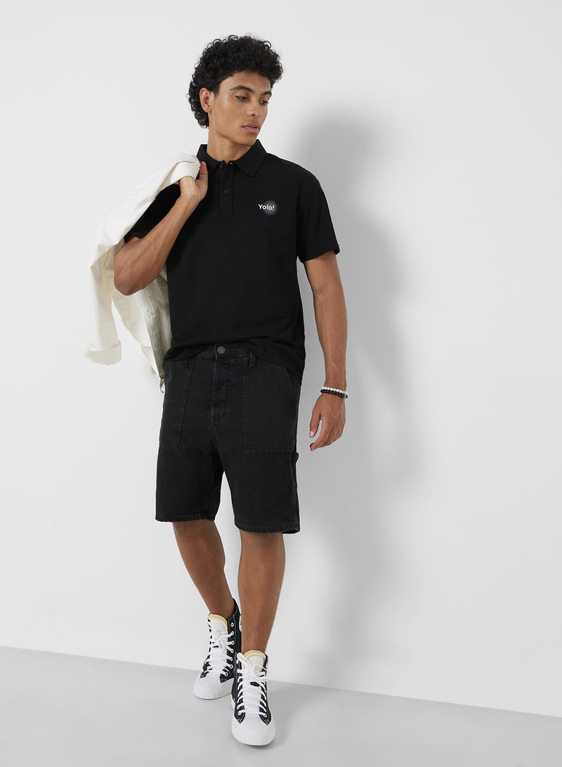 Seventy Five Polo Solid Shorts Sleeve T-Shirt - Image 4
