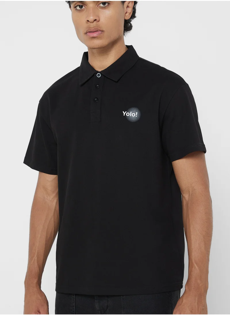 Seventy Five Polo Solid Shorts Sleeve T-Shirt