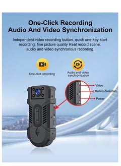 GULFLINK Body Worn Mini Camera 1080P Video Recording Camera With Back Clip Night Vision Camcorder Sport Outdoor DV Body.  - Image 5