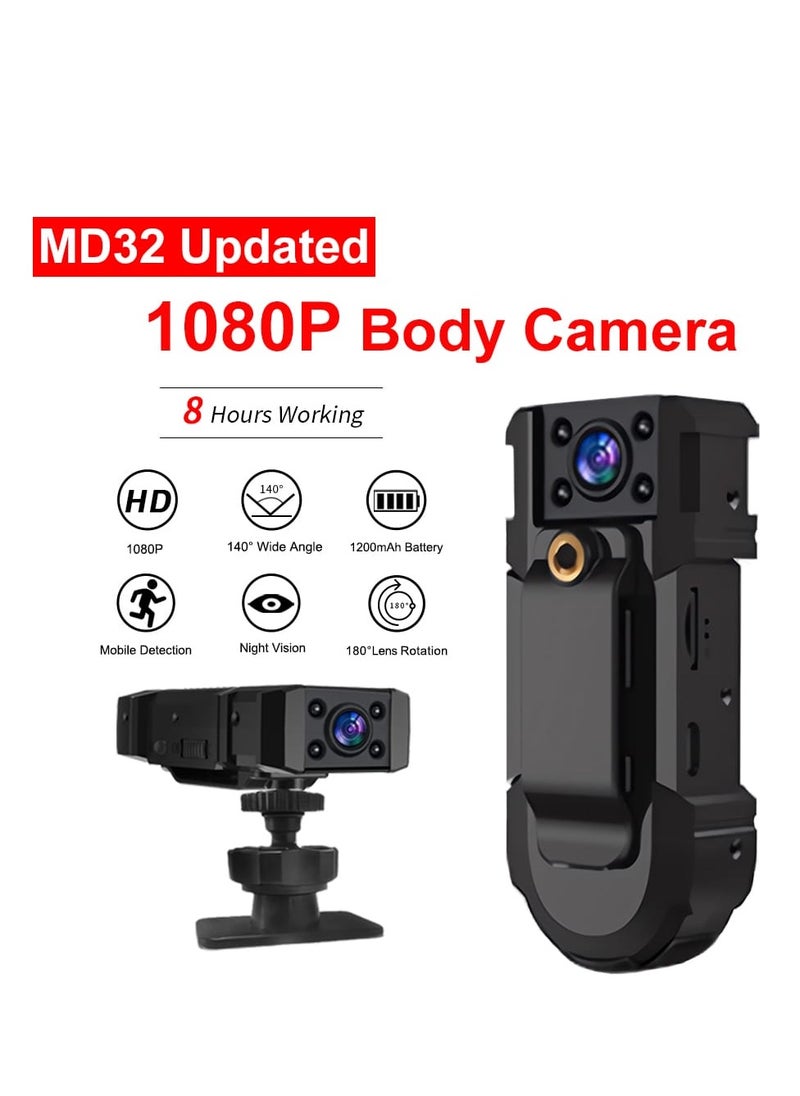 GULFLINK Body Worn Mini Camera 1080P Video Recording Camera With Back Clip Night Vision Camcorder Sport Outdoor DV Body.  - Image 2