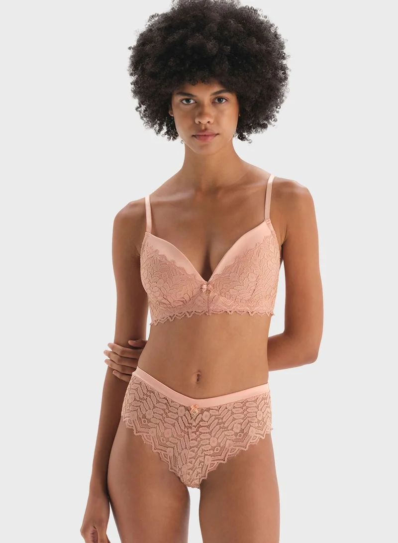 dagi Plunge Neck Padded Bra