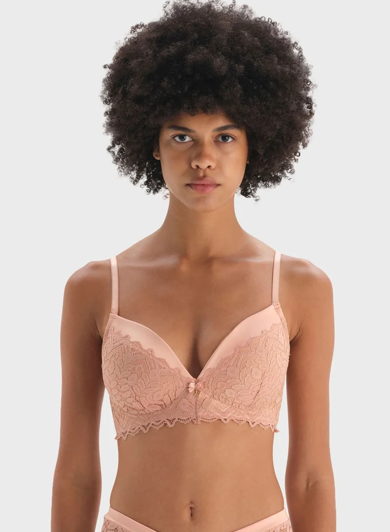 dagi Plunge Neck Padded Bra