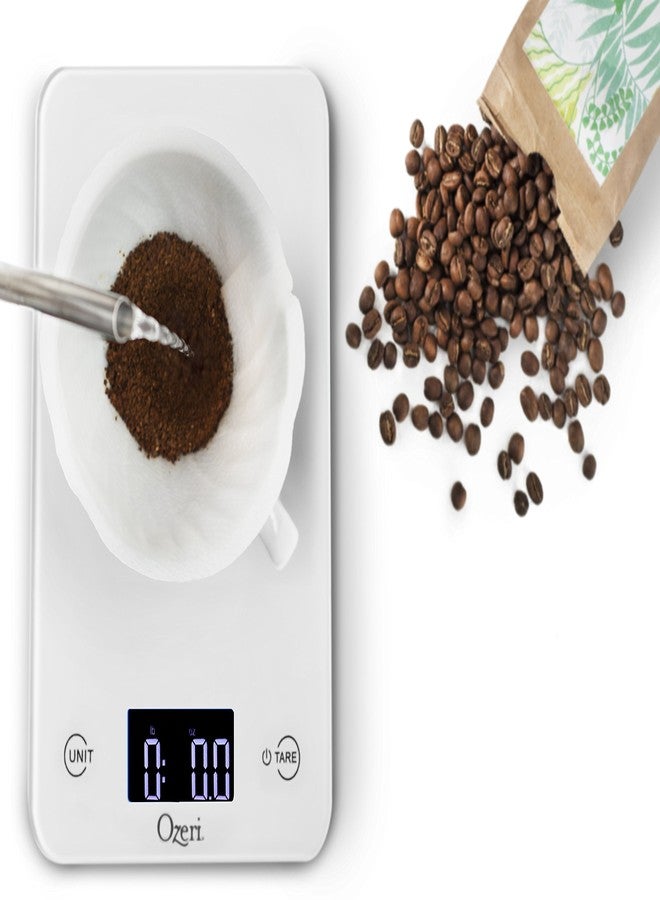 Ozeri Touch Professional Tempered Glass Digital Kitchen Scale, White - Image 3