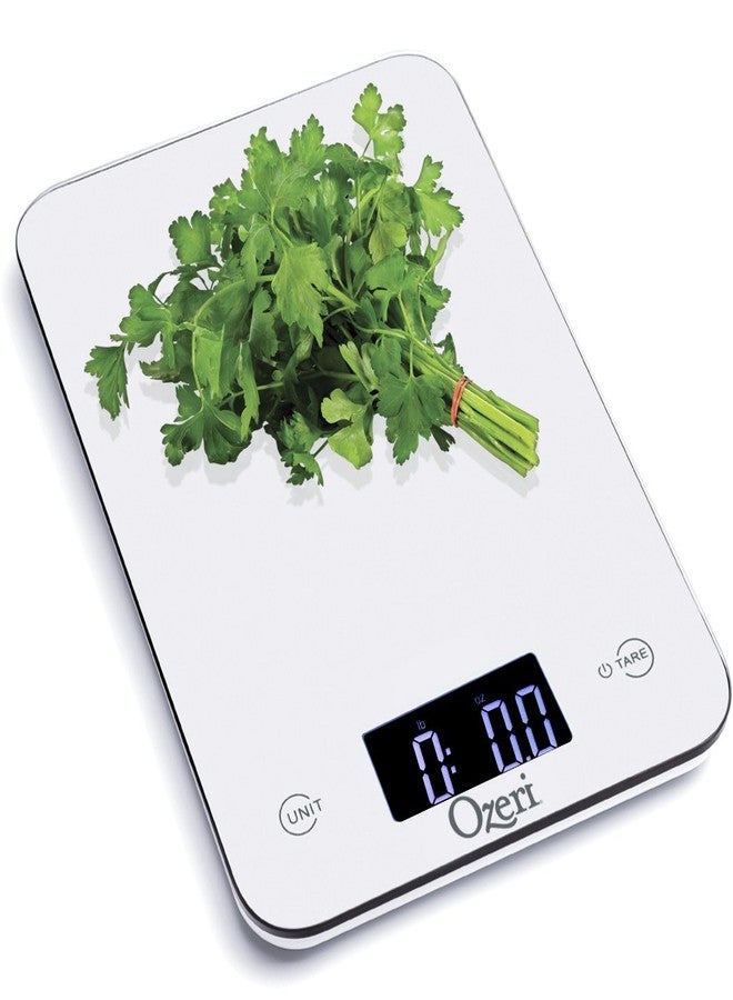 Ozeri Touch Professional Tempered Glass Digital Kitchen Scale, White - Image 4