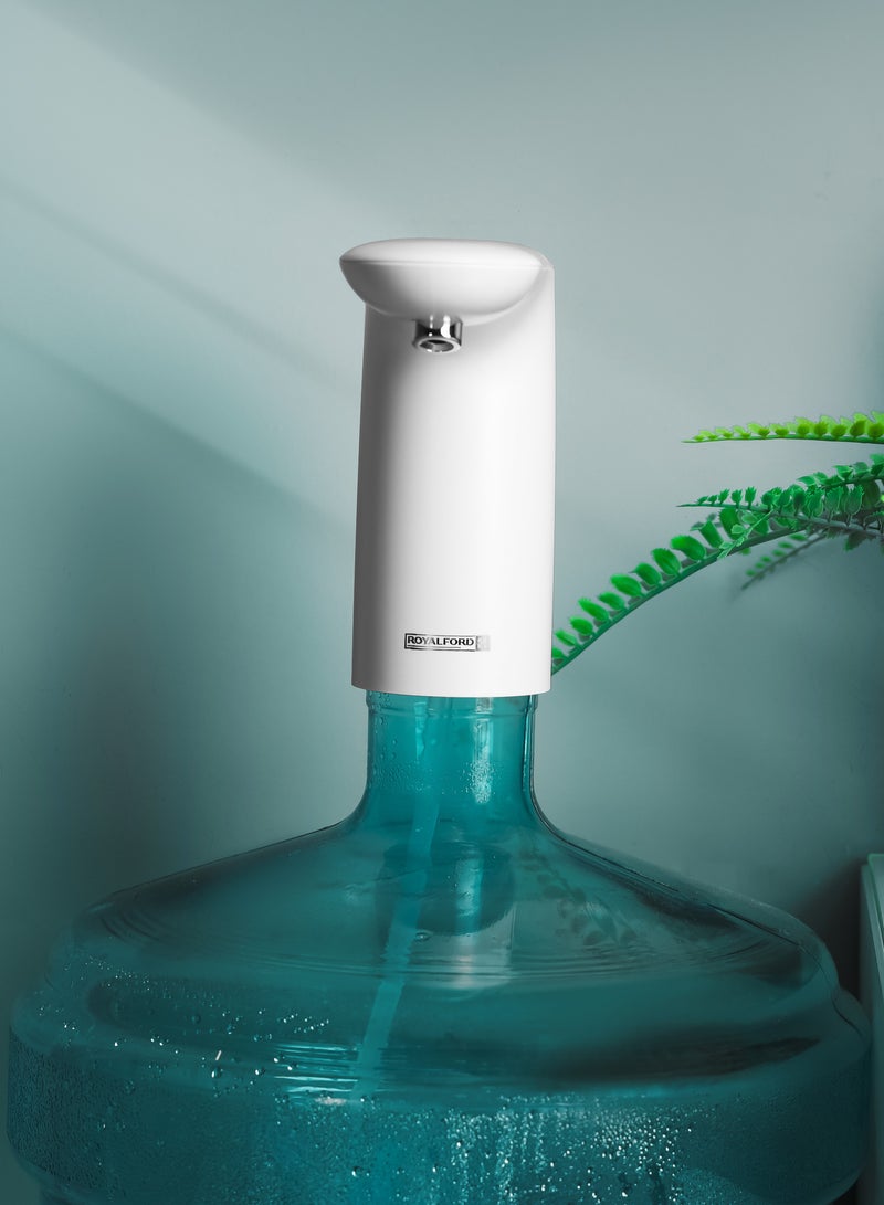 Royalford Rechargeable Water Pump RF11734 Simple Installation, Pump for Water Gallon With Quantitative Pumping Portable and Light Weight Pump with Easy Press White - Image 3