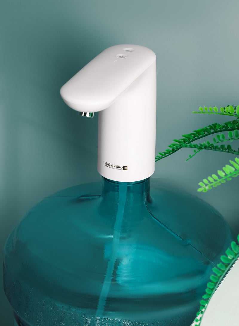 Royalford Rechargeable Water Pump RF11734 Simple Installation, Pump for Water Gallon With Quantitative Pumping Portable and Light Weight Pump with Easy Press White - Image 2