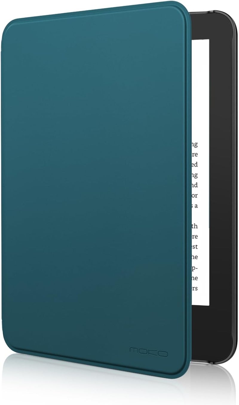 MoKo Case Fits 6" All-New Kindle (11th Generation-2024/2022 Release), Lightweight Shell Cover with Auto Wake/Sleep for Kindle 2024/2022 11th Gen e-Reader, Blue-green - Image 1