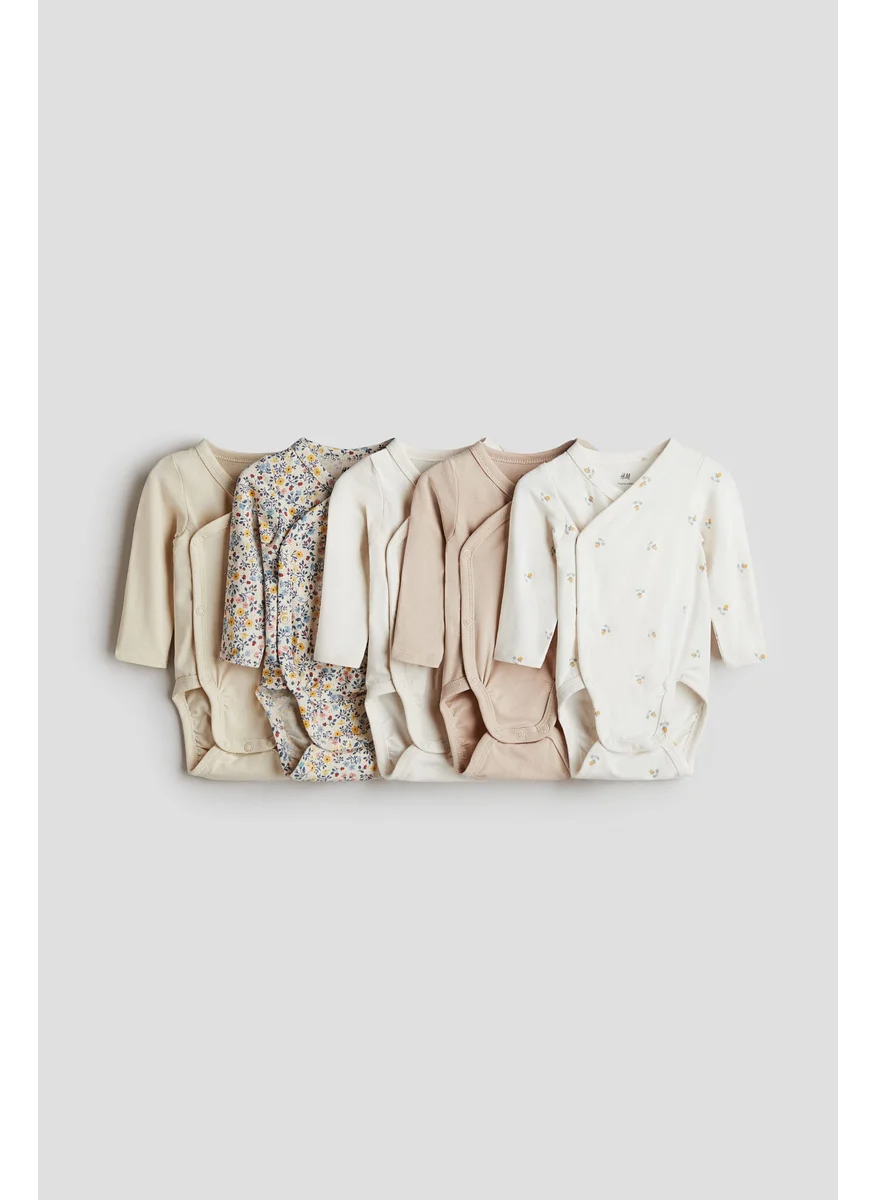 H&M 5-Pack Wrapover Bodysuits