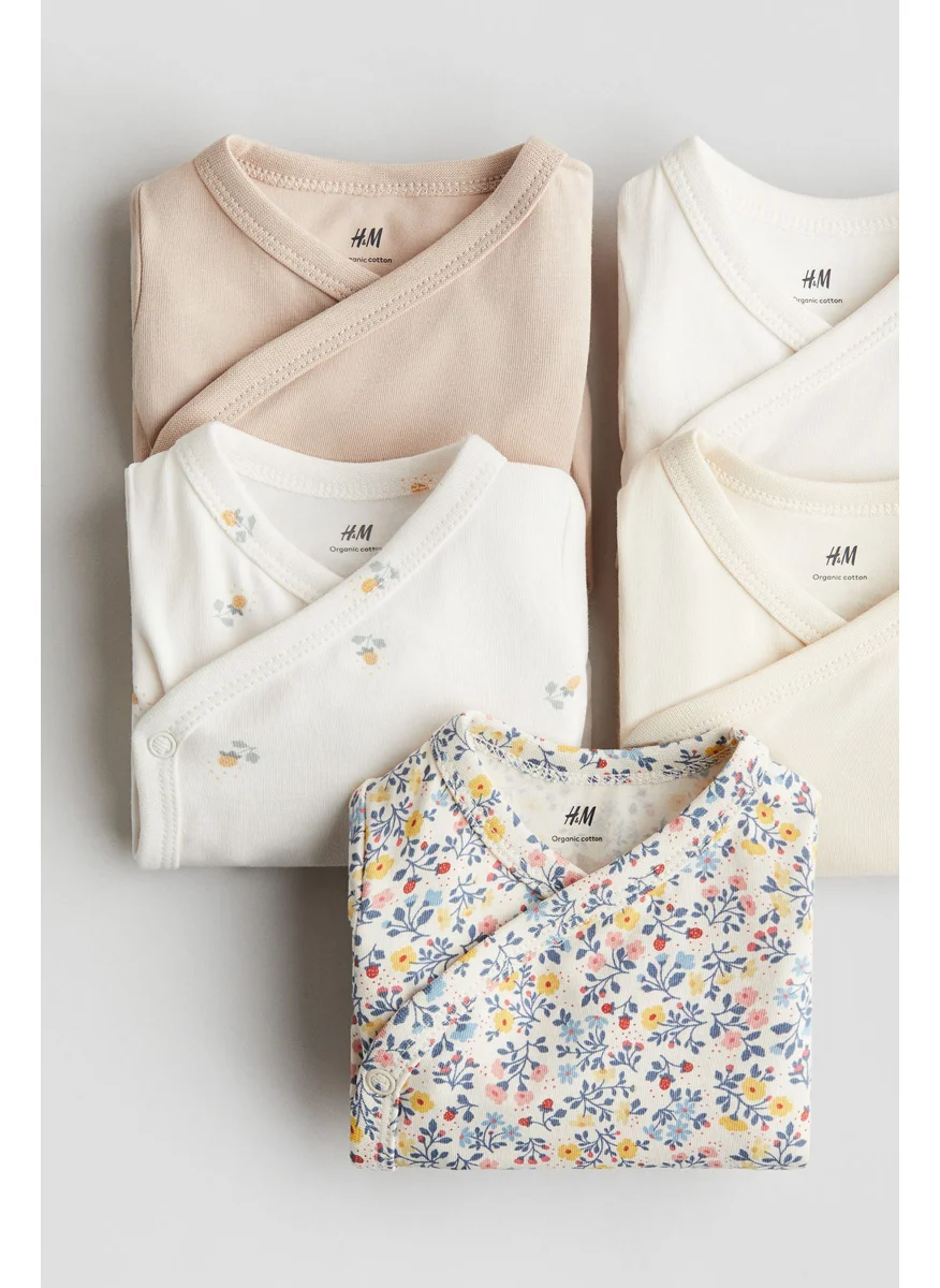 H&M 5-Pack Wrapover Bodysuits