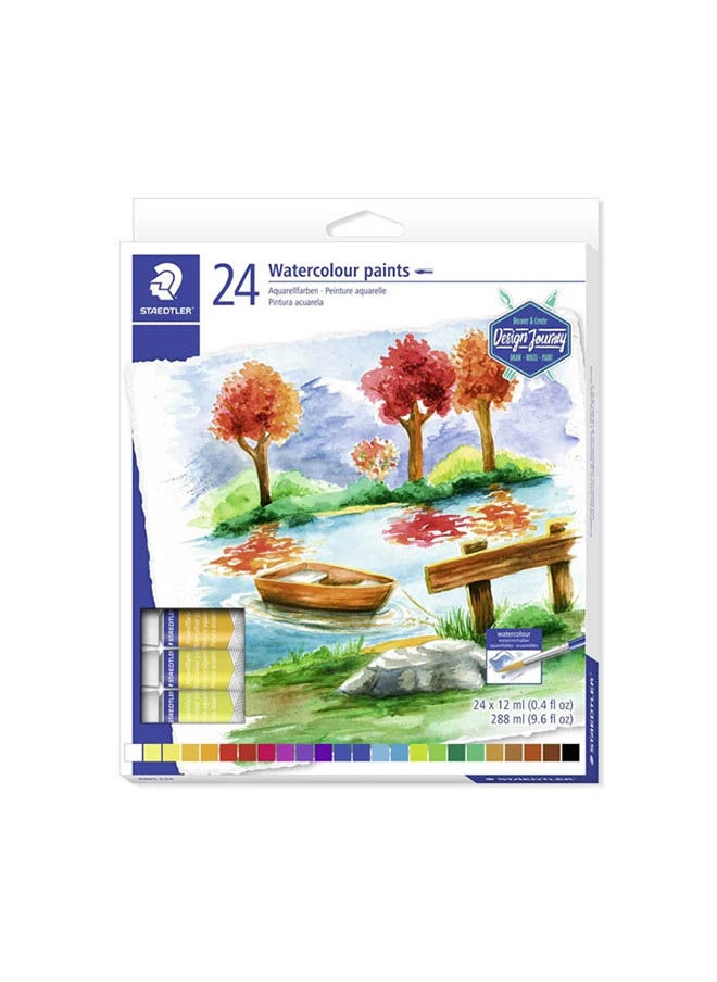 STAEDTLER Karat Aquarell Water Color Paints Per Tube Set Of 24 Pcs Medium Multicolour 
