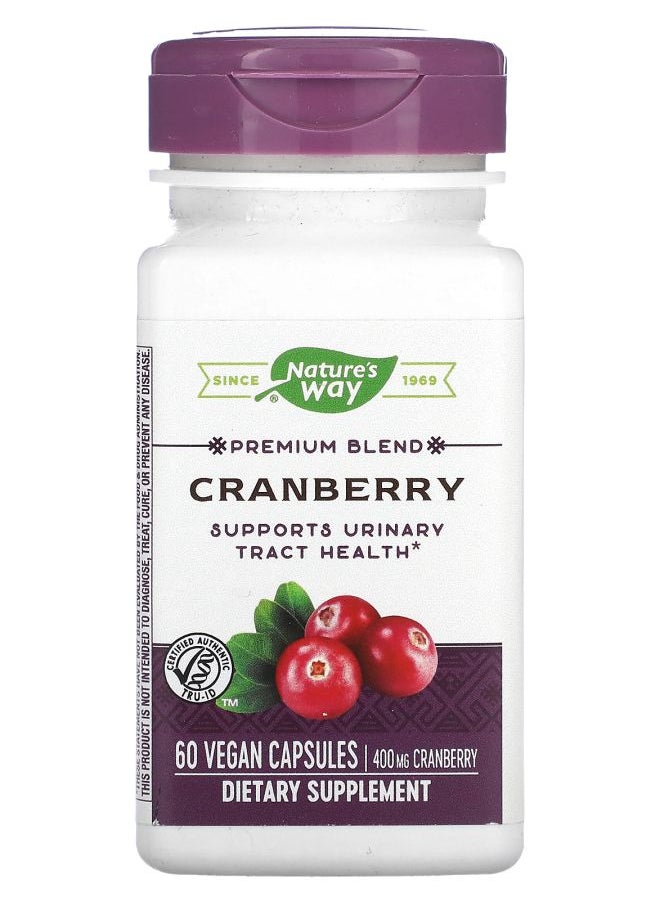 Nature's Premium Blend Cranberry 400 mg 60 Vegan Capsules 