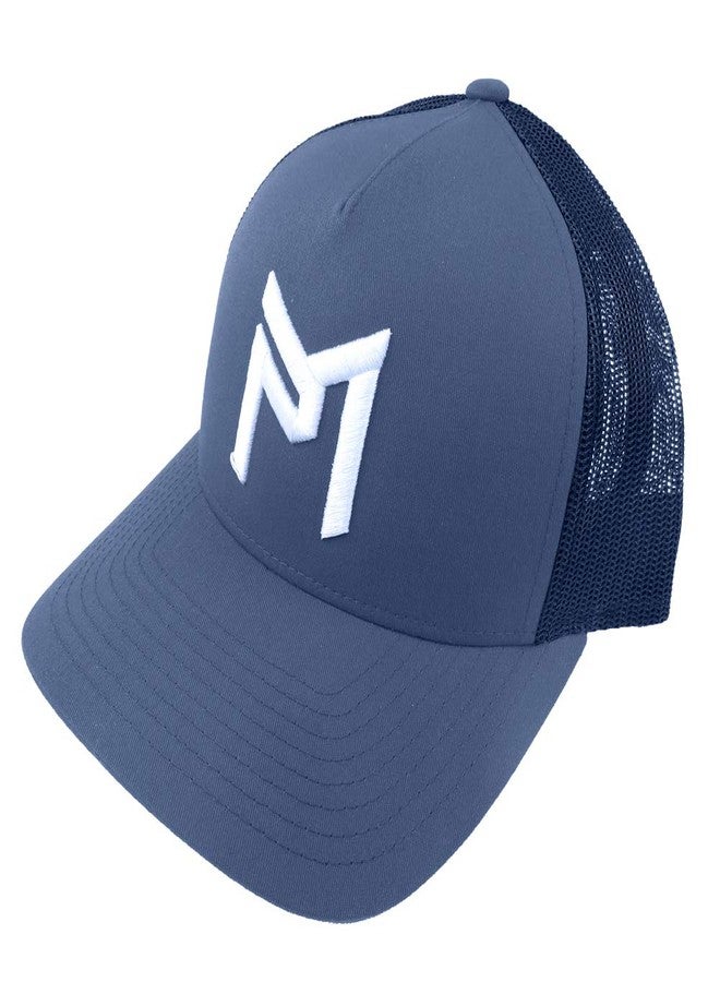 ديسكرافت قبعة Discraft Paul McBeth PM Logo Snapback Trucker Disc Golf - أزرق داكن - Image 1