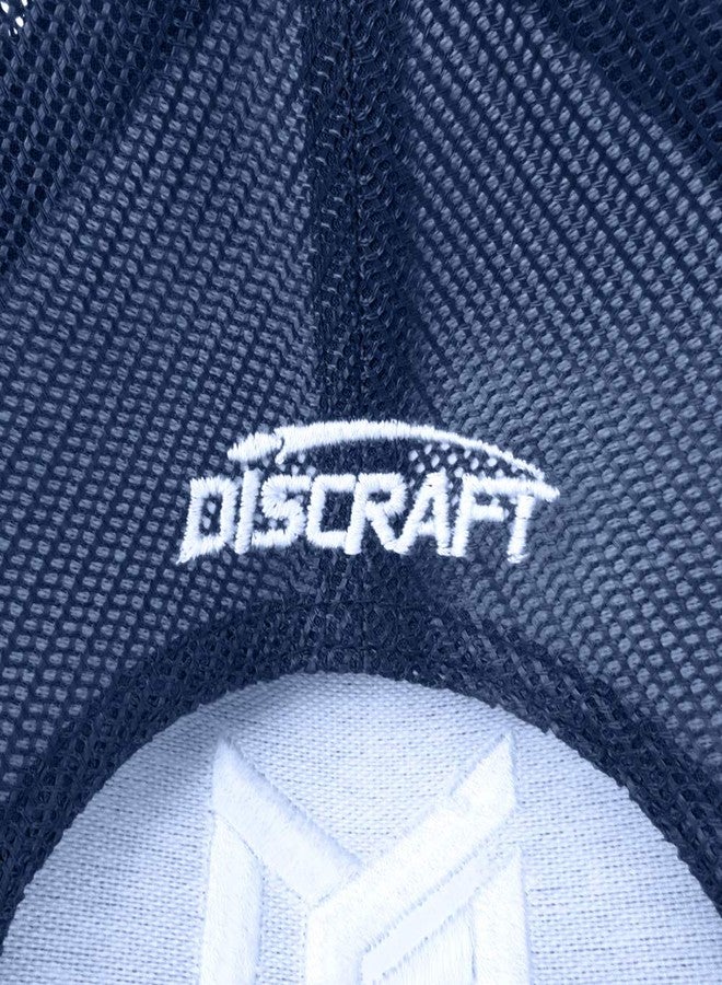ديسكرافت قبعة Discraft Paul McBeth PM Logo Snapback Trucker Disc Golf - أزرق داكن - Image 3