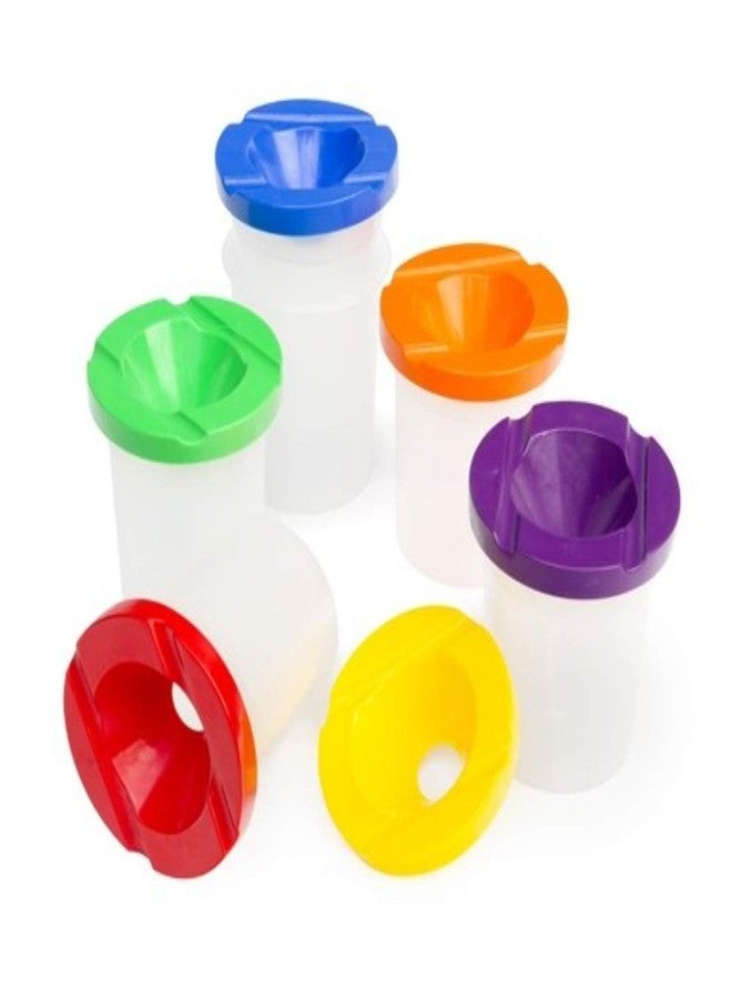 Qatalitic Colourful Non Spill Paint Pots & Lids (Set of 2) for Beginners to Professionals Art & Craft Tool - Image 5